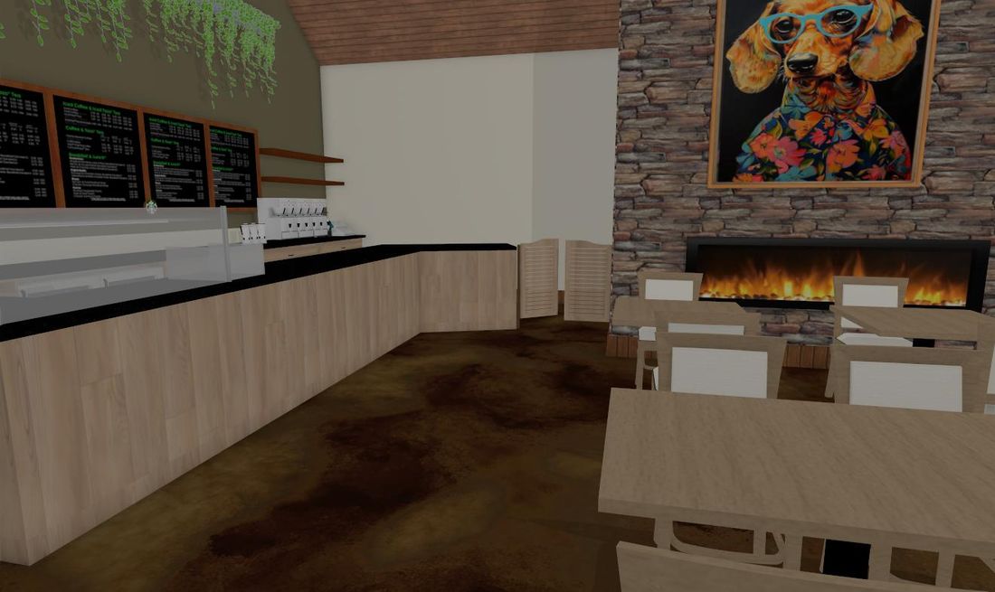 Café counter design