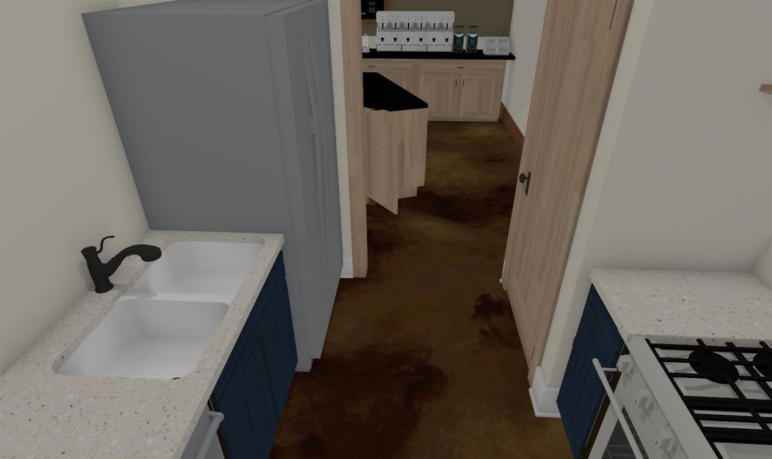 Third view of the second-floor kitchen