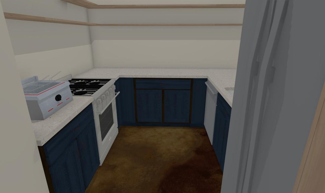 Second-floor kitchen