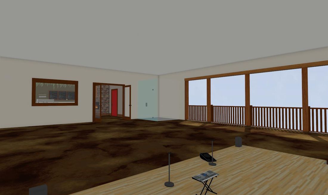 Second-floor outdoor space