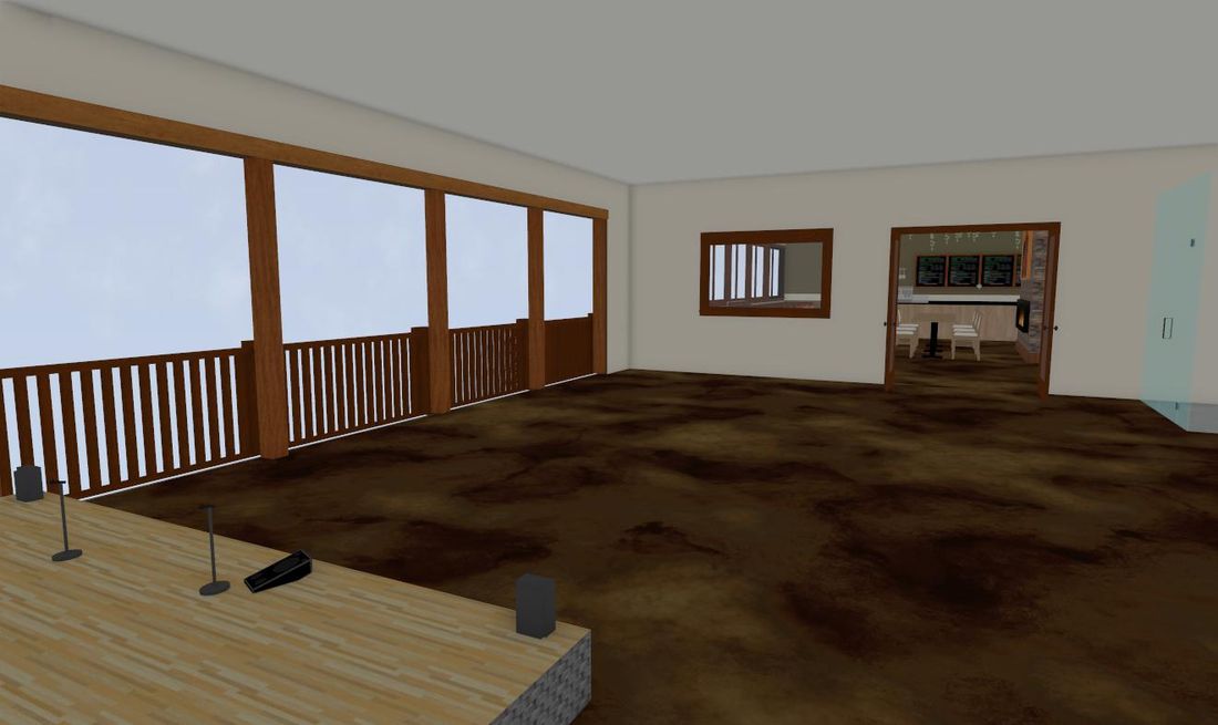 Second view of the second-floor outdoor space