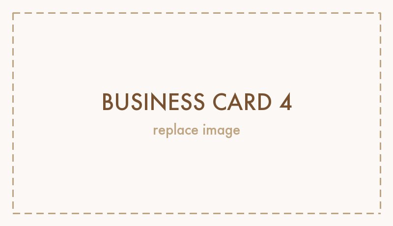 Placeholder for a business card design
